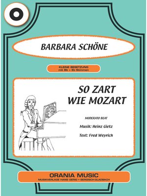 cover image of So zart wie Mozart